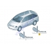 Брызговики задние VW Sharan (7M..) 1995-2010, 7M0075101A - VAG